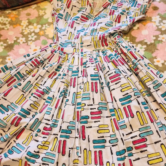 Bernie Dexter Mascara Print Dress - Picture 1 of 3